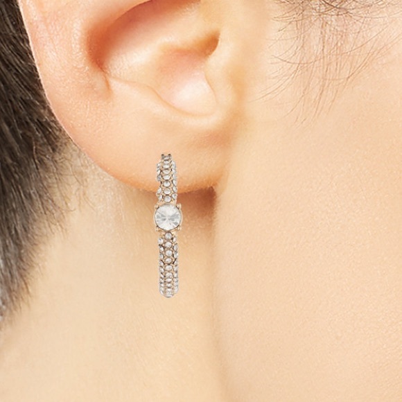 Givenchy Elegant Hoop Earrings NWT - Picture 2 of 3